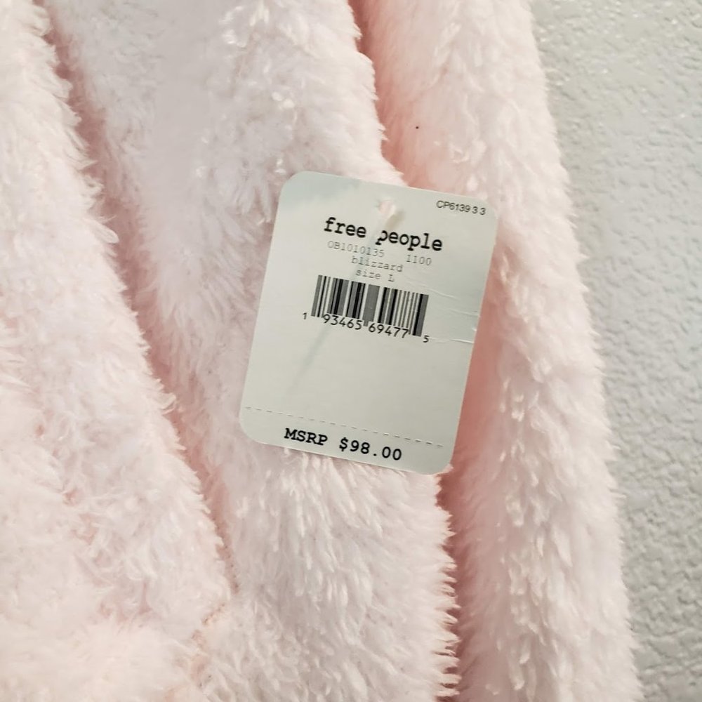 Free People Big Sky Faux Shearling Pullover - Picture 4 of 9